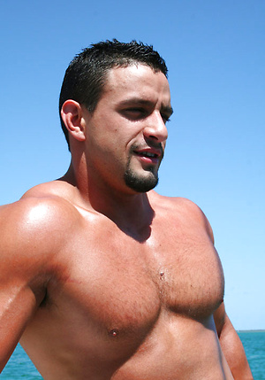 Nacho posing and jacking off by ManAvenue image 1