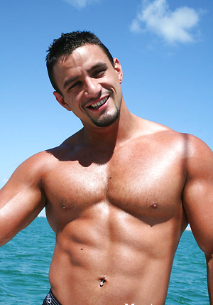 Nacho posing and jacking off by ManAvenue image 4