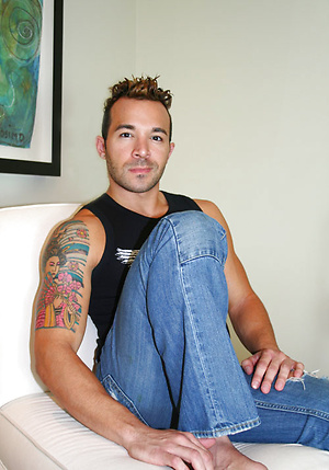 Hot tattooed guy jacking off by ManAvenue image 2