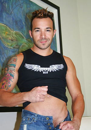 Hot tattooed guy jacking off by ManAvenue image 3