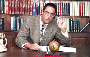 Marcello interviews a new male assistant on the phone then wanks hard by With Marcello image 1
