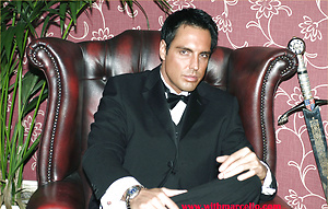 Marcello smoking a cigar in his tuxedo and then rubbing his hard dick by With Marcello image 1