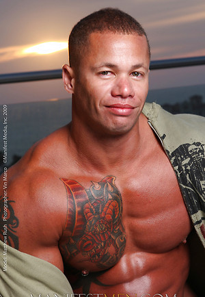 Matt Rush posing naked