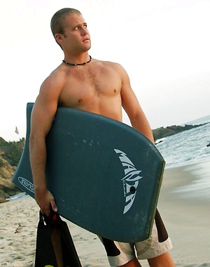 Hot surfer jacking off dick by PerfectGuyz image 1