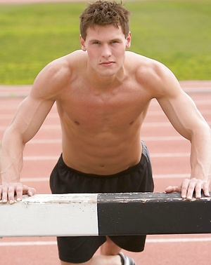 College athlete Chet jacking off dick by PerfectGuyz image 13