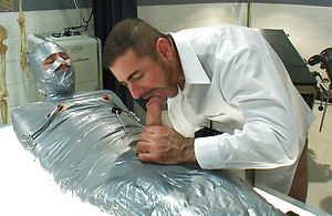 A private endures a brutal Army physical including mummification, E-Stim to cock and ass, whipping while in rope bondage and a brutal suspension fuck. by Bound Gods image 2