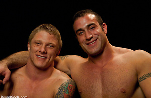 Spencer Reed trains his real-life partner Phillip Aubrey for the Upper Floor. by Bound Gods image 15