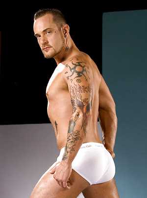 Nick Piston shws his boner by Hot House Backroom image 4