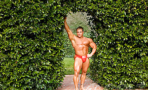 Muscle man Skye Woods posing naked by Colt Studio image 2