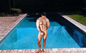 Adam Champ naked outdoors