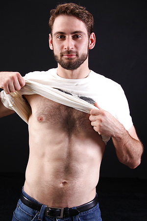 Hairy stud Manning shows cock by ChaosMen image 1