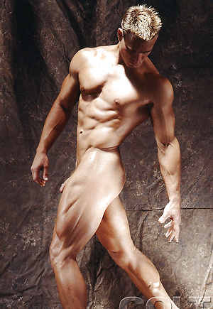Hot muscle hunk Kirk Evans shows cock by Colt Studio image 10