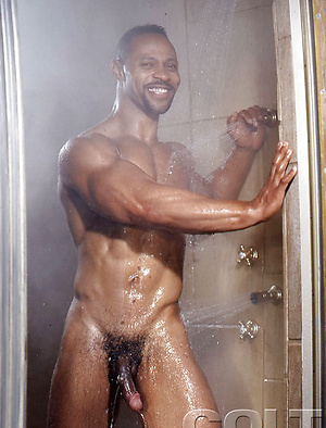 Hot bodybuilder Mitchell Rabida posing naked by Colt Studio image 7