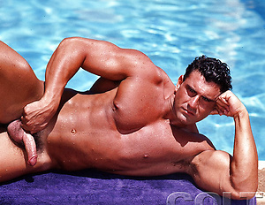 Bodybuilder Bruce Emory naked by Colt Studio image 15
