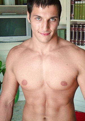 Brunette hunk shows his cock by LucasKazan image 7