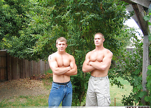 Nick and Tommy D jacking off dicks by Nextdoor Buddies image 1