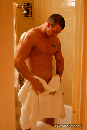 Tony Cage takes a shower by Dominic Ford image 3