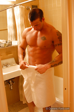 Tony Cage takes a shower by Dominic Ford image 5