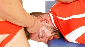 Muscle hunk bounded and mouth-fucked by Bound Jocks image 15
