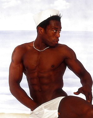 Ebony sailor naked by UKNakedmen image 1