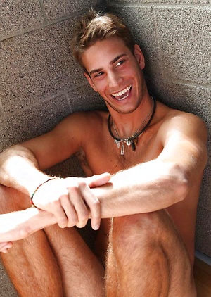 Hot blond college boy naked by Frat Men image 8