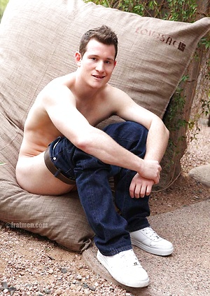 Cute college boy plays with his cock