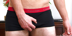 Sebastian shows his hairy chest and cock by English Lads image 7
