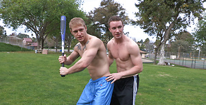 Nolan and Ethan having fun