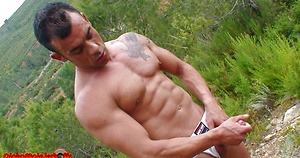 Jose Santos jacking off dick by Alpha Male Fuckers image 12