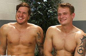 Parker London plays doctor with Trent Diesel and shock his nuts and hole on the gyno chair. by Bound Gods image 15