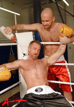 Muscle hunks Ross Hurston and Marco DeBrute fucking by Alpha Male Fuckers image 4