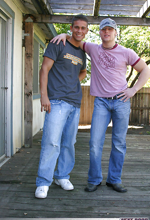 Kenny and Phoenix jerking off dicks by Nextdoor Buddies image 1
