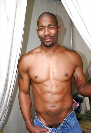 Scott Alexander shows his black cock by Black Stud Society image 5