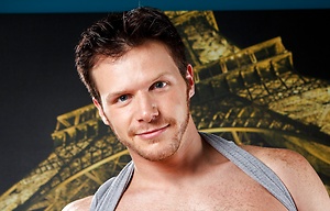 Brunette hunk Brian Bonds stripping by Nextdoor Male image 5