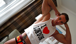 Straight jock Bailey Morgan strips for Zac by Bentley Race image 11