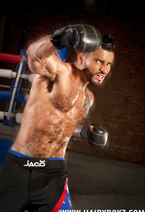 Alexsander Freitas posing by Hairy Boyz image 2