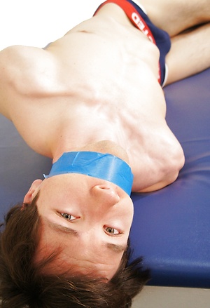 Spencer Fox and Kevin Case bondage scene by Bound Jocks image 1
