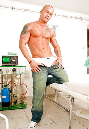Hot muscle man jacking off dick by Scary Fuckers image 5