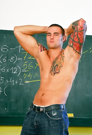 Tattooed guy stripping by Scary Fuckers image 6