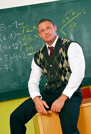 Muscled teacher Jack Dragon