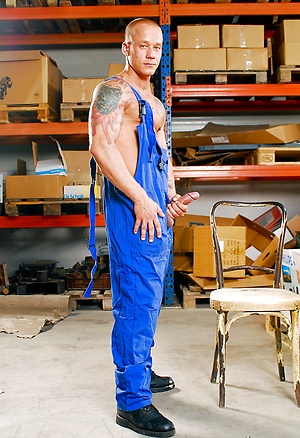 Tattoo Junior plays with his cock by Scary Fuckers image 3