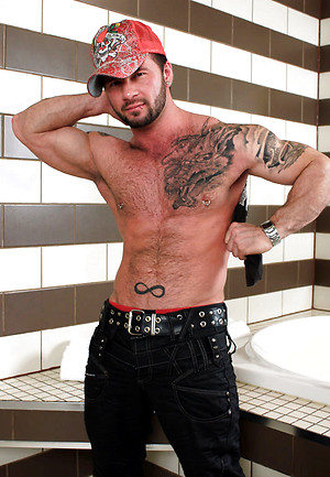 Dereck jacking off his boner by Maskurbate image 5