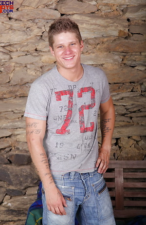 Cute czech straight twink jacking off by Czech Boys image 1