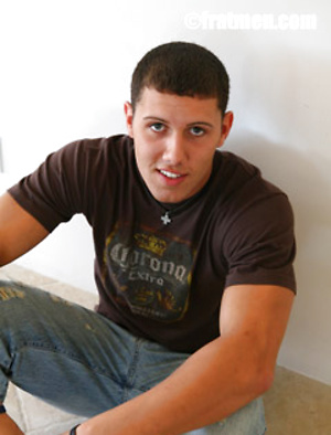 Cute frat jock Lance posing by Frat Men image 1