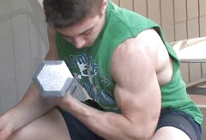 Parker jerking off dick by Frat Men image 2