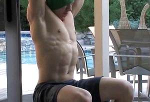 Parker jerking off dick by Frat Men image 5