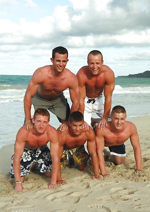 Hot sexy jocks posing by Frat Men image 2