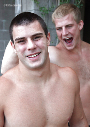 Griff and Abe jacking off by Frat Men image 4