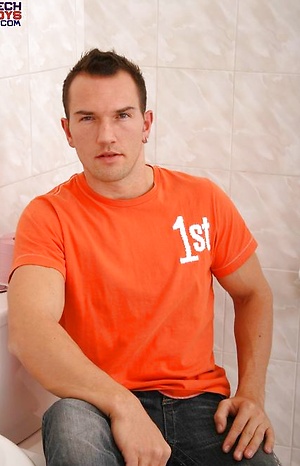 Nice hunk jacking off dick by Czech Boys image 2