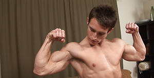 Chase, hot muscle hunk jacking off dick by SeanCody image 2